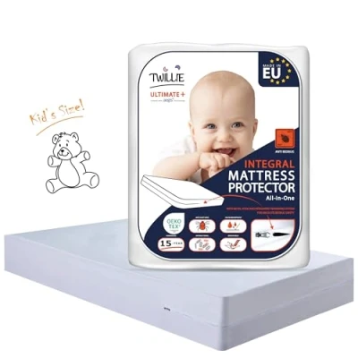 Afbeelding van Twillie Integrale Matrashoes 80x160x20 cm Waterdicht Hoge Kwaliteit anti Bedwants Oeko TEX® Matrasbeschermer AEGIS® Behandeling huisstofmijt, bacterieel Onderlaken Made in EU