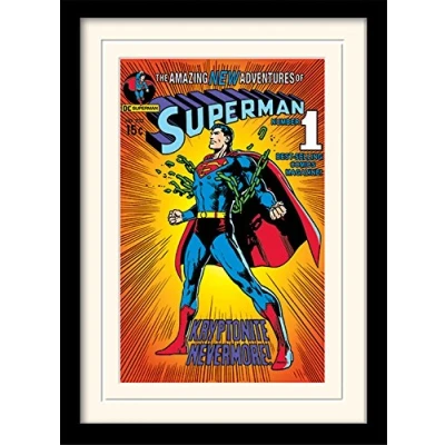 Afbeelding van Pyramid International Superman (Kryptonite) 30x40 cm gemonteerd en ingelijst, Mounted 250GSM PAPERWRAP MDF, meerkleurig, 44 x 33 4