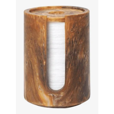 Afbeelding van Ferm Living Mist container voor wattenschijfjes 11,8xØ8 cm Sugar Kelp