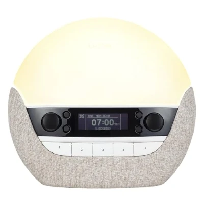 Afbeelding van Lumie Bodyclock Luxe 700FM Sleep &amp; Wake up light FM radio Bluetooth speakers 27 geluiden nachtlampje