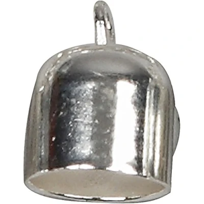 Afbeelding van Creotime Eindkappen Verzilverd 8x11 Mm 6 Stuks