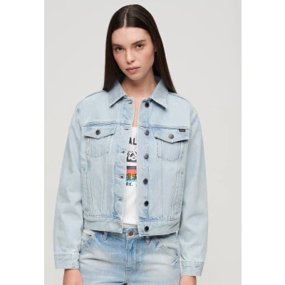 Afbeelding van Superdry Embroidered Trucker Spijkerjas Blauw XS Vrouw