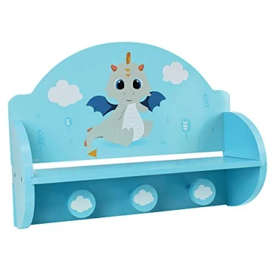 Afbeelding van Wandkapstok Fun House Blauw Hout MDF (33 x 46 15 cm)