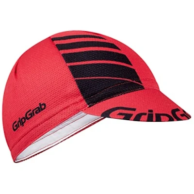 Afbeelding van GripGrab Lightweight Zomer Fietspet Mesh Cycling Cap Retro Fietsmuts UV Bescherming Helmmuts Rood/Zwart Unisex Maat S/M (54 59 cm)