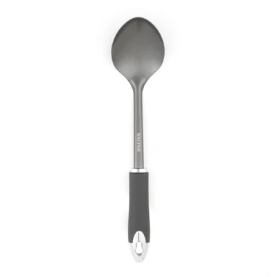 Afbeelding van Salter Solid Spoon Serve Cooking Kitchen keukengerei nonstick Easy Clean Cosmos Grey