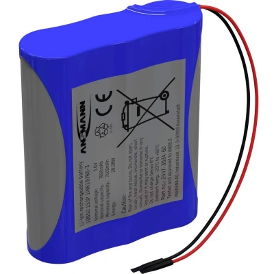 Afbeelding van Ansmann 1S3P Akkupack 3x 18650 Kabel Li ion 3.6V 7800mAh Accupack Aantal cellen: 3 3.6 V 7800 mAh