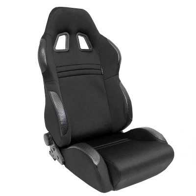Afbeelding van AutoStyle Sportstoel &#039;T Eco&#039; Zwart Dubbelzijdig verstelbare rugleuning incl. sledes
