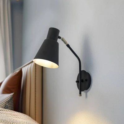 Afbeelding van Opviq Wandlamp Sivani MR 664 1 lamp zwart/goud