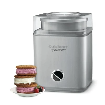 Afbeelding van CUISINART ICE 30BCP1 ijsmachine, 60 W, 1,23 liter, roestvrij staal, zilverkleurig