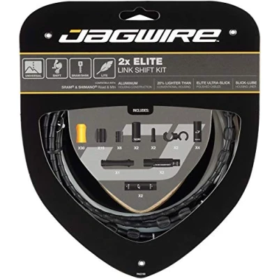 Afbeelding van Jagwire 2X Elite Link Schakelkabel Set, zwart