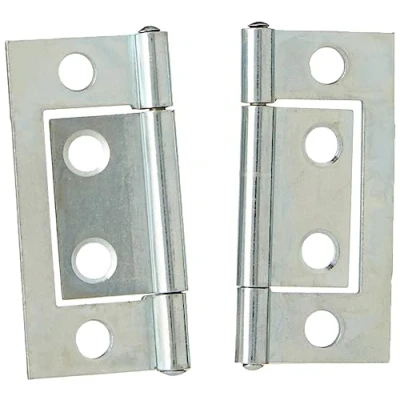 Afbeelding van Merriway BH03826 (2 stuks) helder verzinkt verzonken deur kast scharnier, 50 mm inch) pak van 2 stuks