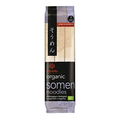 Afbeelding van Hakubaku Japanse biologische Somen noedels, 270 g (1 pak)