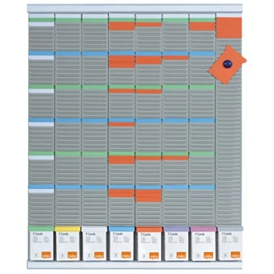Afbeelding van Nobo T kaart Planningset Weekplanner 8 Kolommen 54 Sleuven