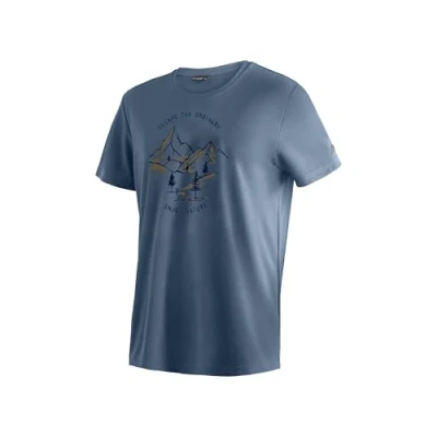 Afbeelding van Maier Sports Dieter Print functioneel shirt voor heren, vrijetijdsshirt met opdruk, regular fit