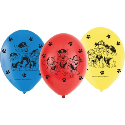Afbeelding van Ballon Paw Patrol Happy 23cm 6 stuks