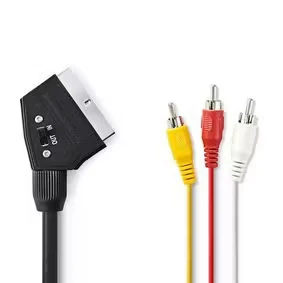 Afbeelding van 1 m Scart naar Composiet kabel