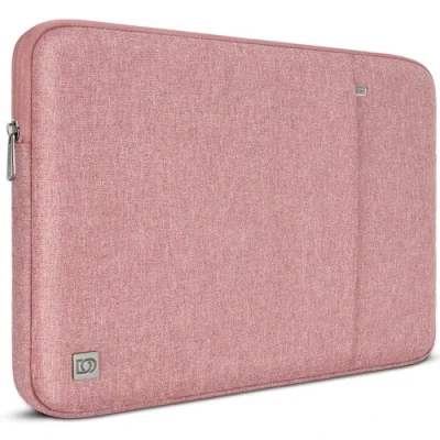 Afbeelding van DOMISO 13,3 inch Waterdichte Laptophoes Laptoptas Notebooktas Computer Aktetas Draagtas voor 13 Laptop/13&quot; MacBook Air/13.3&quot; Notebook 9 Pro/13.5&quot; Surface Laptop/Dell XPS 13/ASUS, Roze