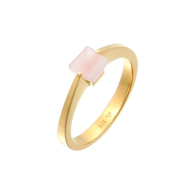 Afbeelding van Elli Basic Statement LOOK Ring goldcoloured, Dames, Maat: 54, Gold coloured