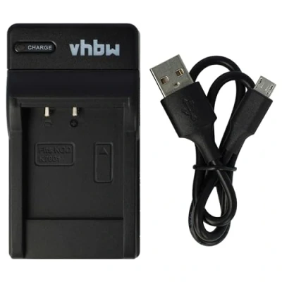 Afbeelding van vhbw USB acculader compatibel met Kodak EasyShare M863, M893, M893 is, M1063, M1073 digitale camera, camcorder, actiecamer accu laadschaal