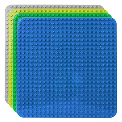 Afbeelding van Celawork grote bouwplaat, compatibel met Duplo platen, bodemplaat, 38 x cm platenset voor creatief gamen, educatief speelgoed