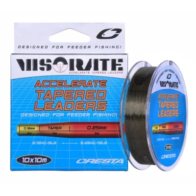 Afbeelding van Cresta Accelerate Tapered Leaders 10x10m 0.18 0.25mm