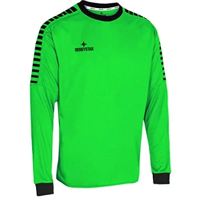 Afbeelding van Derbystar Unisex Hyper målmandstrøje keepersshirt uniseks, groen zwart, L EU