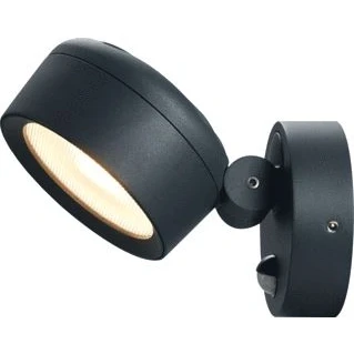 Afbeelding van Slv mydlana sensor outdoor wand en plafondopbouwarmatuur antraciet 3000 4000k 1002904