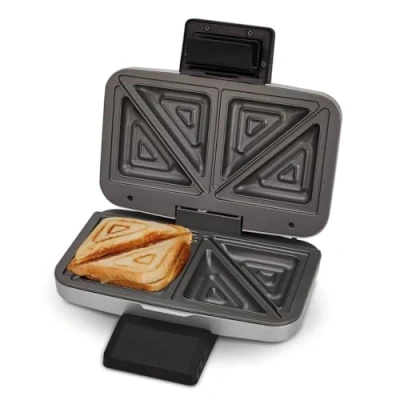 Afbeelding van Cloer 6259 Xxl Tosti Ijzer Zilver/Zwart