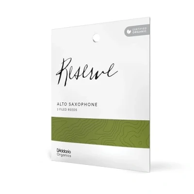 Afbeelding van D&#039;Addario Woodwinds Organic Reserve Altsaxofoon Riet Sax Individueel verzegeld 2,5 Sterkte, 3 Pack