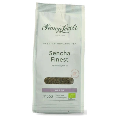 Afbeelding van Simon Lévelt Sencha Finest Premium Organic Tea 90g losse thee Groene