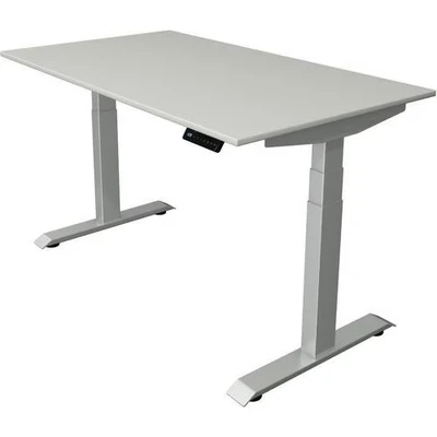 Afbeelding van Kerkmann Zit sta bureau Move 4 licht grijs 140x80cm elektrisch