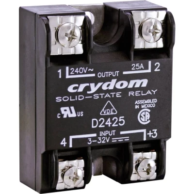 Afbeelding van Crydom Halfgeleiderrelais D2410 10 A Schakelspanning (max.): 280 V/AC Schakelend bij overbelasting 1 stuk(s)