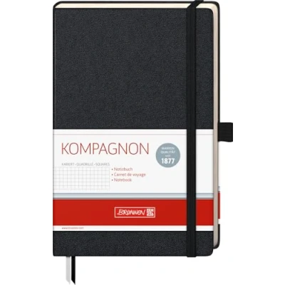 Afbeelding van Brunnen Kompagnon 96 Pagina Squared Notepad Lineatuur 22 Zwart 12,5 x 19,5 cm