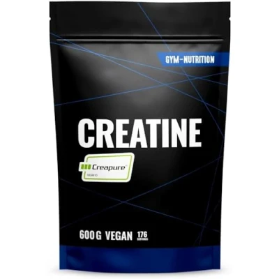 Afbeelding van Kreatine Creapure monohydraatpoeder, 600 g, zuiver creatine 99,99% zuiverheid, veganistisch, halal zonder toevoegingen, gevuld in Duitsland met doseerlepel