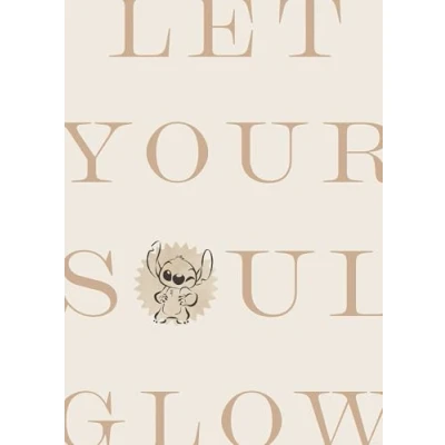 Afbeelding van Komar Artprint Disney Lilo and Stitch Soul Glow 50 x 70 cm (breedte hoogte) kinderkamer, wandsticker (set)
