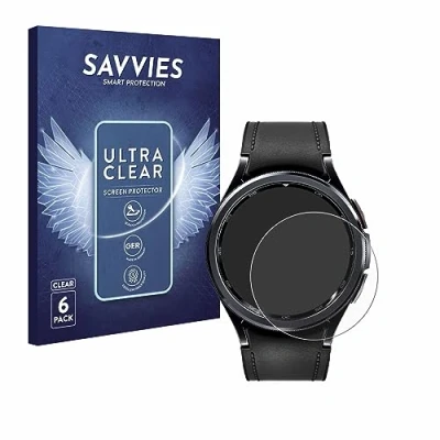 Afbeelding van Savvies (6 Stuks) Schermbeschermer voor Samsung Galaxy Watch 6 Classic (43 mm) Screen Protector Ultra Transparant