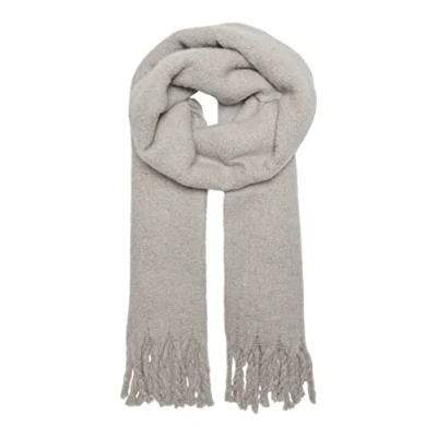 Afbeelding van ONLY Onlmartine Life Bouclé sjaal voor dames, lichtgrijs gemêleerd/detail: zilverkleurige lurex, one size, zilver size