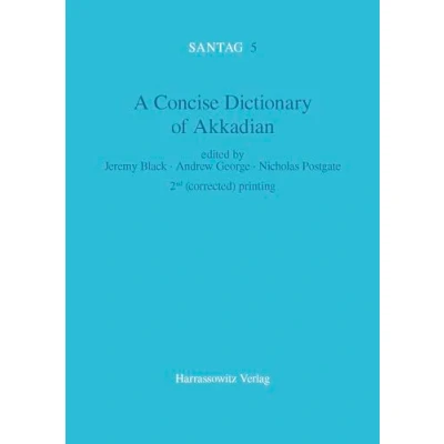 Afbeelding van A Concise Dictionary of Akkadian: Akkadian English: 5