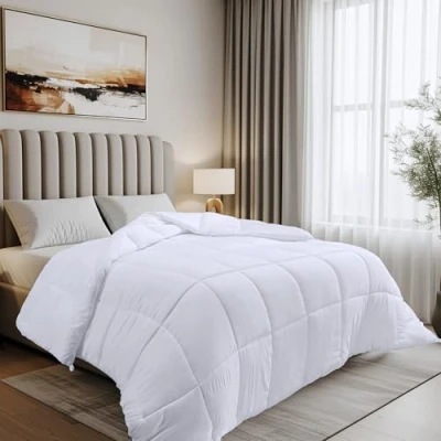 Afbeelding van Utopia Bedding Dekbed 135x200 cm, Gewatteerd 350 GSM Polyester vulling met hoeklabels Doos Gestikt