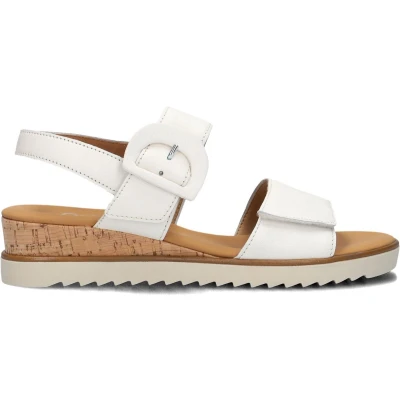 Afbeelding van Gabor 752 Sandalen Met Sleehak Dames Wit Maat 42