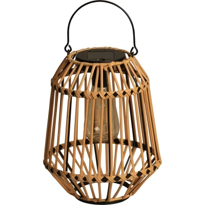Afbeelding van Lantaarn Luxform Solar Ibiza Small Wicker 15 Lumen