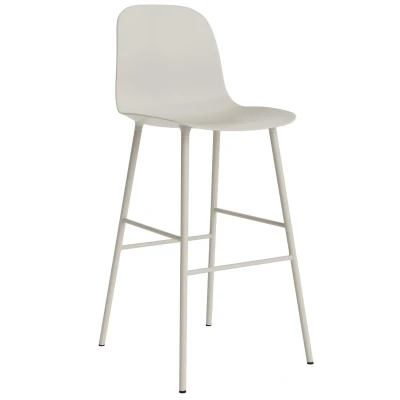 Afbeelding van Normann Copenhagen Form Bar Chair Barkruk 75cm Licht Grijs