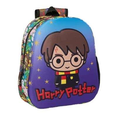 Afbeelding van Schoolrugzak Harry Potter Blauw Multicolour 27 x 33 10 cm