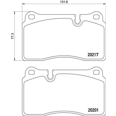 Afbeelding van Brembo Remblokset P 02 002