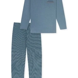Afbeelding van Schiesser pyjama voor heren blauw maat 54