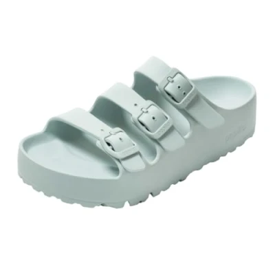 Afbeelding van Birkenstock Florida III Pantoffels, Dames, Maat: 36, Surf green Kunststof
