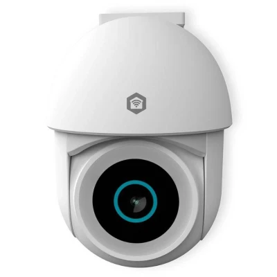 Afbeelding van Nedis SmartLife Camera voor Buiten Wi Fi Spotlight 3MP Full HD 1296p Pan tilt IP65 Cloud Opslag (optioneel) / microSD (niet inbegrepen) Onvif 5 V DC Met bewegingssensor Nachtzicht Wit