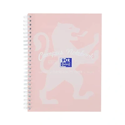 Afbeelding van Oxford Campus A5 Notitieboek, Card Cover Wirebound, 140 pagina&#039;s, Assortiment Pastel (Eenpersoons)