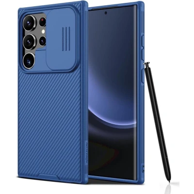 Afbeelding van Nillkin CamShield Hoesje voor de Samsung Galaxy S24 Ultra Back Cover met Camera Slider Blauw