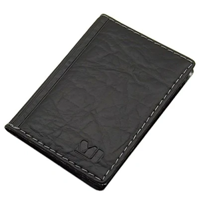 Afbeelding van myledershop Creditcard en visitekaarthouder met contrastnaad 12 vakken MJ Design Germany, 5/zwart, Eén maat, Elegant